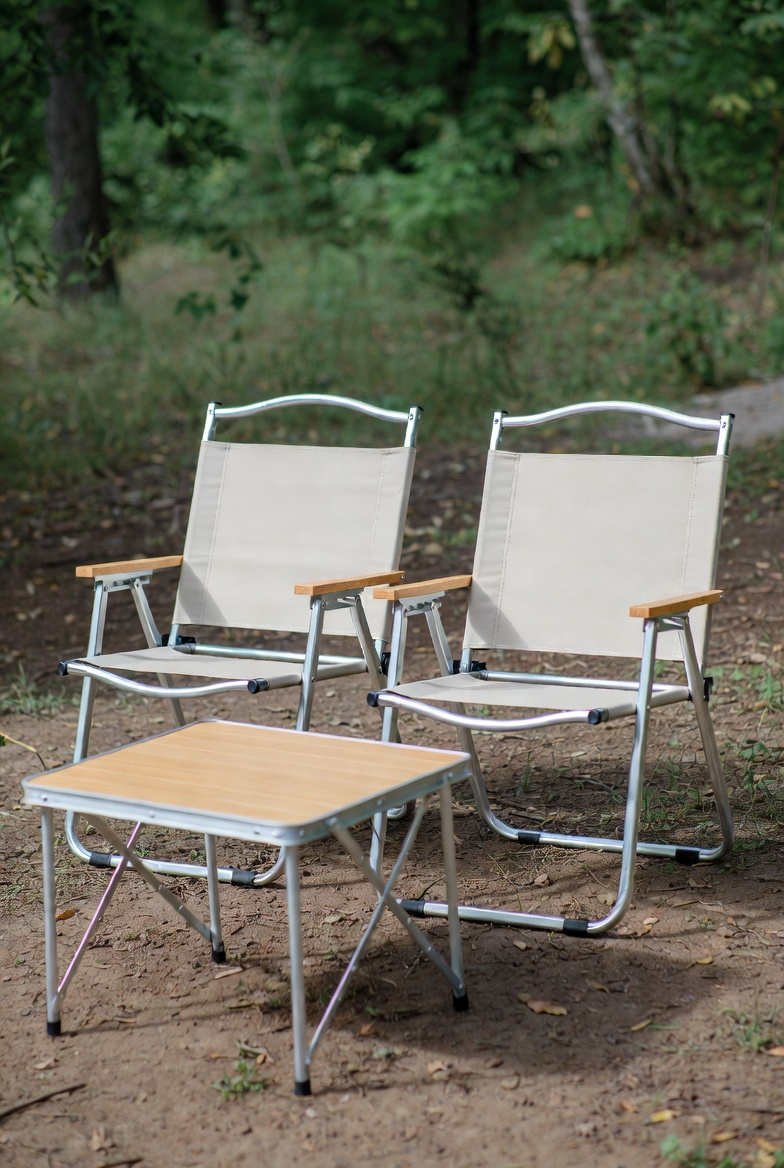 Collapsible Outdoor Furniture Set &ndash; Table & Chairs